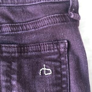 Rag and Bone burgundy skinny jeans size 25